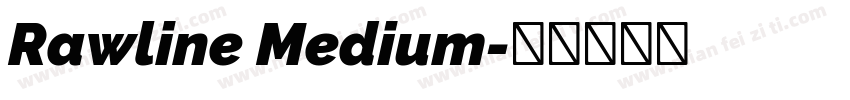 Rawline Medium字体转换